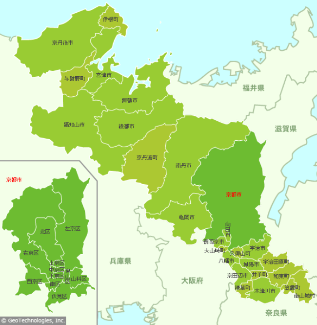 京都府全図
